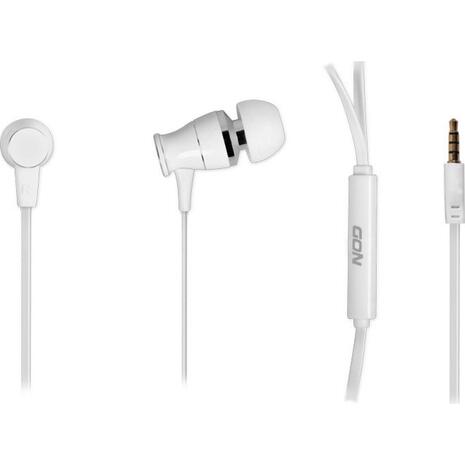 Ακουστικά Handsfree NOD L2M In-ear μεταλλικά με Βύσμα 3.5mm Λευκό